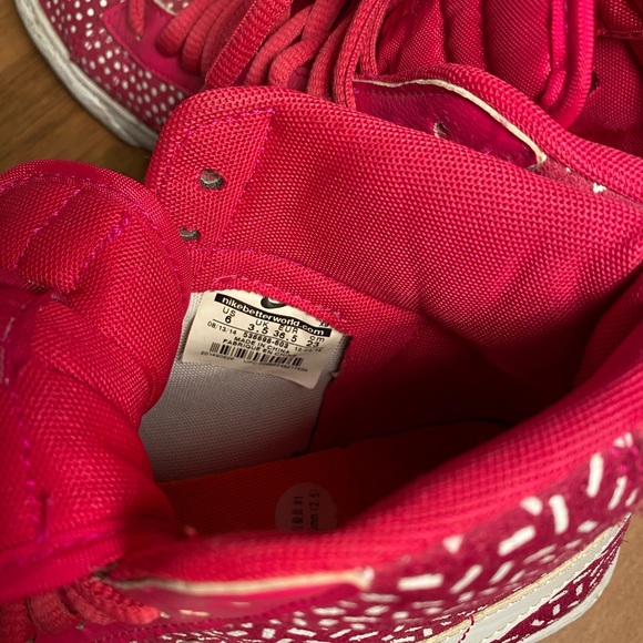 Nike pink spotty high tops size US 6 - Picture 6 of 9